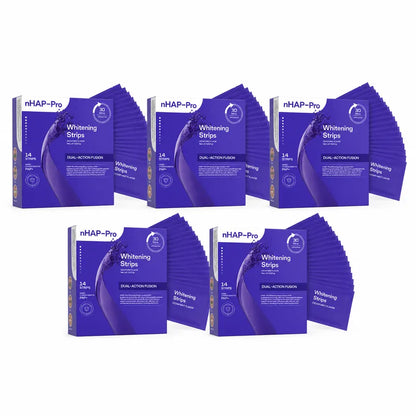 Purple Teeth Whitening Strips with Cheek Retractor – Peroxide-Free Whitening Kit