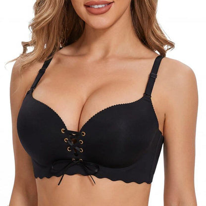 Adjustable Drawstring Push-Up Bra